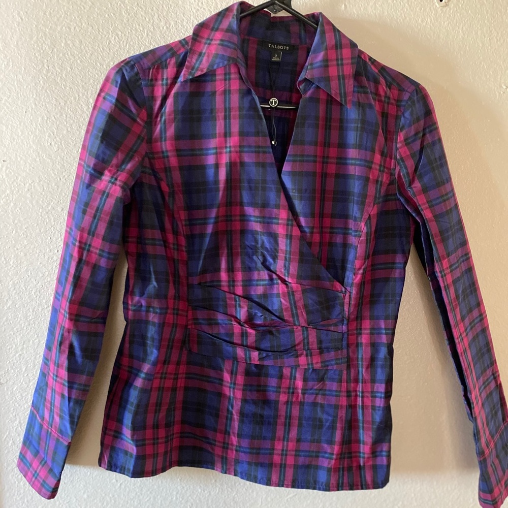 Plaid like new top from Talbots.
